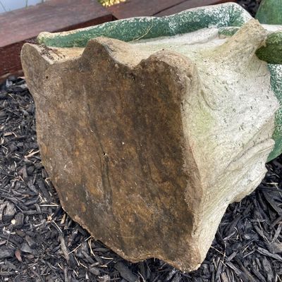 LOT 85: Assorted Patio / Outdoor Decor - Frog, Faux Plant, Jim Shore, Statues and More