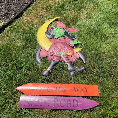 LOT 58: Large Collection of Outdoor Holiday Decorations - Metal, Wood and Plastic Varieties
