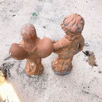 LOT 76: Four Garden / Outdoor Concrete Statues