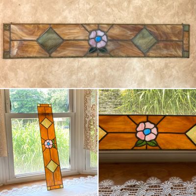 LOT 65: Stained Glass Wall / Window Art