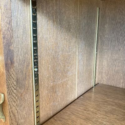LOT 99: Lawless Hardware Co. White Clad Wooden Cabinet