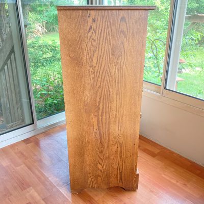 LOT 99: Lawless Hardware Co. White Clad Wooden Cabinet