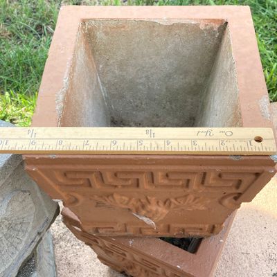 LOT 73: Six Outdoor Concrete Planters