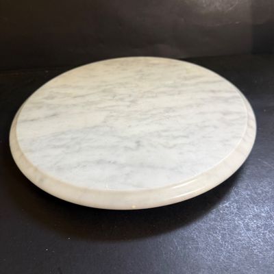 LOT 134: Marble Cutting Board, Lazy Susan, Paper Towel Holder, Pencil Holder and Vintage Coffee Mill