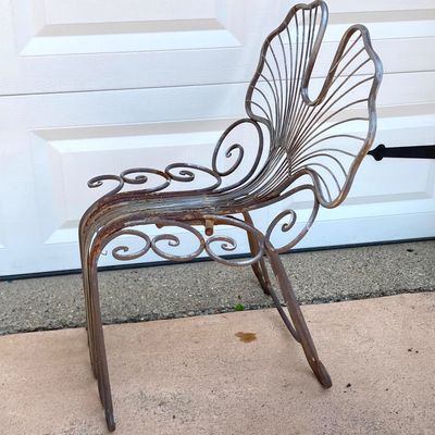 LOT 89: Unique Find - Metal Butterfly Chair