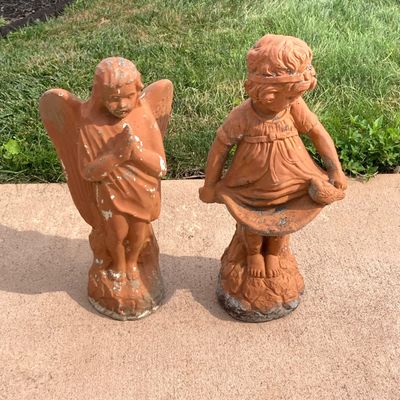 LOT 76: Four Garden / Outdoor Concrete Statues