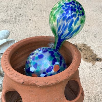 LOT 77: Collection of Outdoor / Garden Pottery Planters and Decor