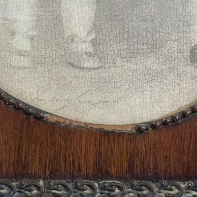LOT 111: Collection of Framed Photographs of Victorian Children and Victorian Style Doll