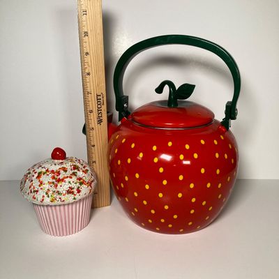 LOT 174: Kitchenware and Bakeware Collection - Corning Ware, Lailani Genuine Monkey Pod Olive Dish, Tea Kettle, Made in Poland Ceramic...