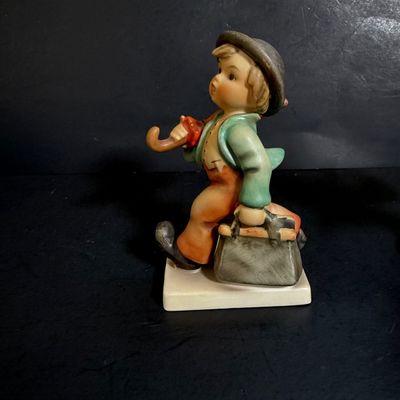 LOT 52: Set of 3 Goebel Hummel Figures - On Secret Path, Merry Wanderer and Traveler