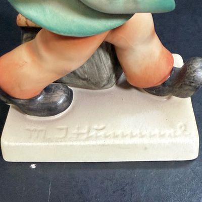 LOT 52: Set of 3 Goebel Hummel Figures - On Secret Path, Merry Wanderer and Traveler