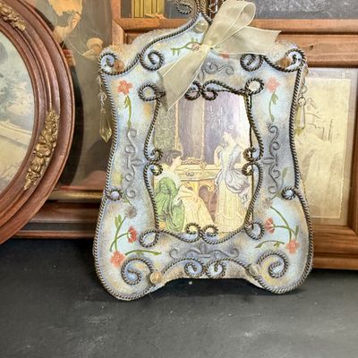 LOT 123: Collection of Framed Victorian Photos and More Including a Framed Tile