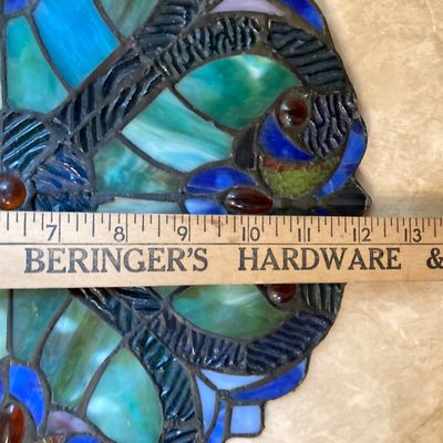LOT 63: Hanging Stained Glass Decorative Wall / Window Art