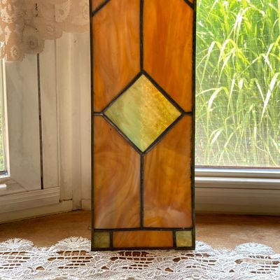 LOT 65: Stained Glass Wall / Window Art
