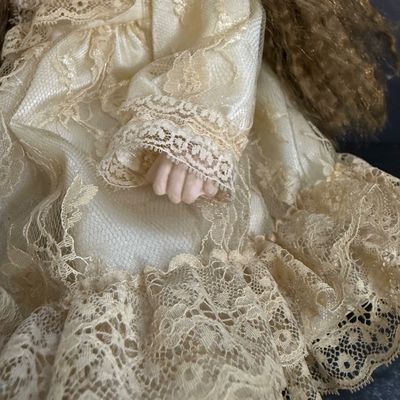 LOT 111: Collection of Framed Photographs of Victorian Children and Victorian Style Doll