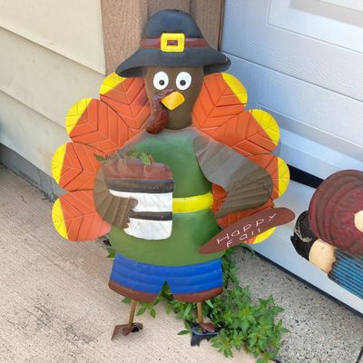 LOT 58: Large Collection of Outdoor Holiday Decorations - Metal, Wood and Plastic Varieties