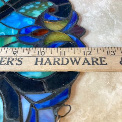 LOT 63: Hanging Stained Glass Decorative Wall / Window Art