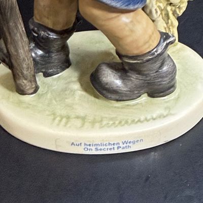 LOT 52: Set of 3 Goebel Hummel Figures - On Secret Path, Merry Wanderer and Traveler