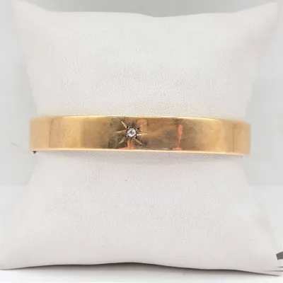 699 14kt gold bracelet with diamond 15 1g