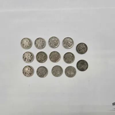 1622 united states jefferson and buffalo nickels