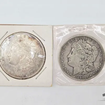 1300 1890 and 1922 morgan silver dollars