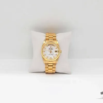 1098 18kt gold mens rolex oyster perpetual day date president watch