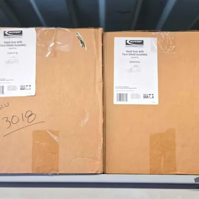 3018 2 boxes of protective face shields