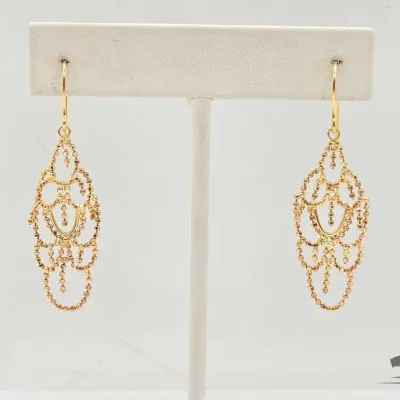 806 10kt gold earrings