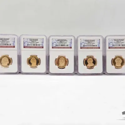 1598 5 graded presidential dollars