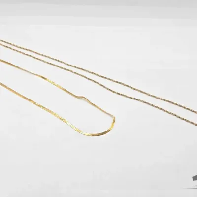 705 14kt gold chain necklaces 8 6g
