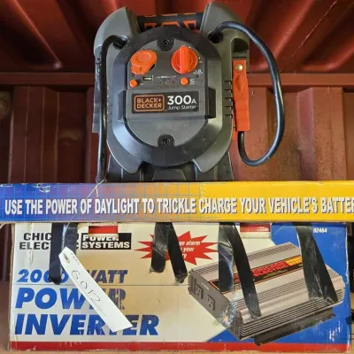 6012 jump starter power inverter and solar panels