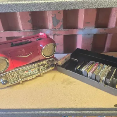6040 ornamental cassette player and cassettes