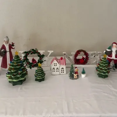 Ceramic Trees And Santas