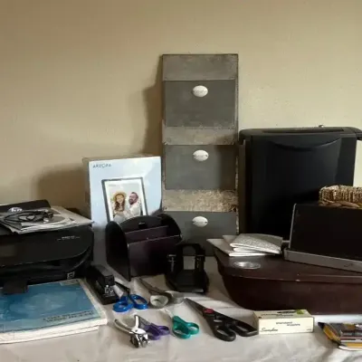 HP Envy Printer & Shredder And Office Supplies 
