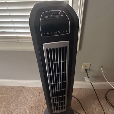 Lasko 2559 42-inch Oscillating Tower Fan with Remote Control and Fresh-Air Ionizer