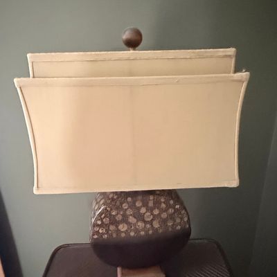 Mid-Century Modern Style Speckled Ceramic Table Lamp