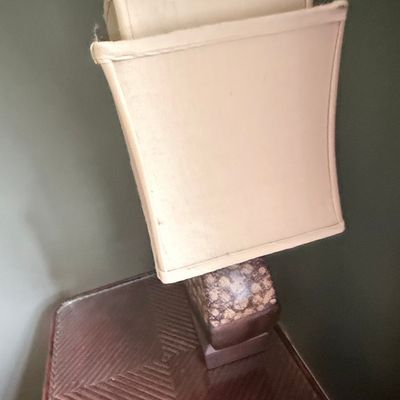Mid-Century Modern Style Speckled Ceramic Table Lamp