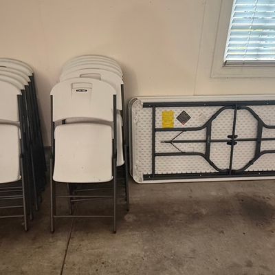 Lifetime Commercial Folding Table and Chairs Set