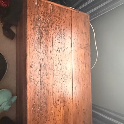 Antique Primitive Pine Blanket Chest