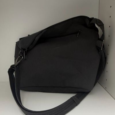 Unbranded Black Canvas Crossbody Messenger Bag