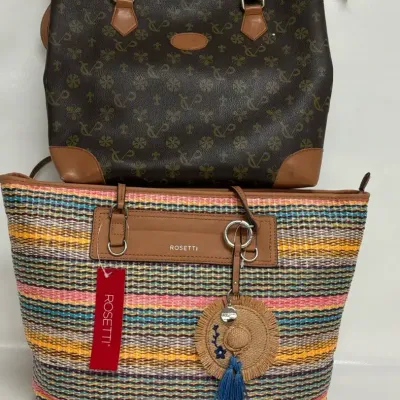 “Rosetti” Shoreline Straw Handbag and Cute Purse