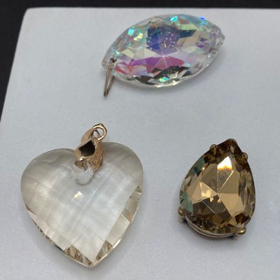 LOT 241: Vintage Pendant Collection - Beaded Tassel, Hearts, Faceted and More