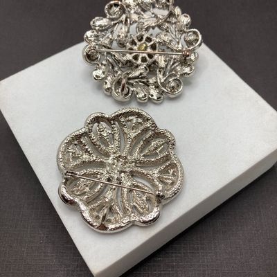 LOT 239: Collection of Three Vintage Rhinestone Brooches / Pins
