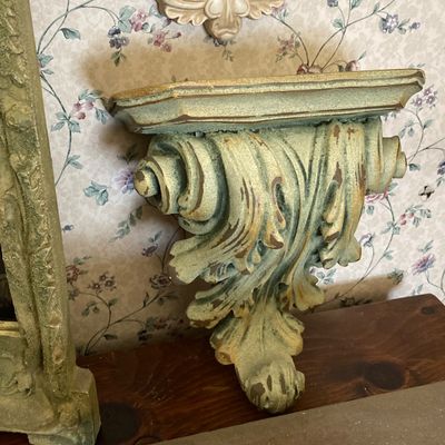 LOT 231: Home Decor - Decorative Wall Scones, Mirror, Urn Style Planter and More
