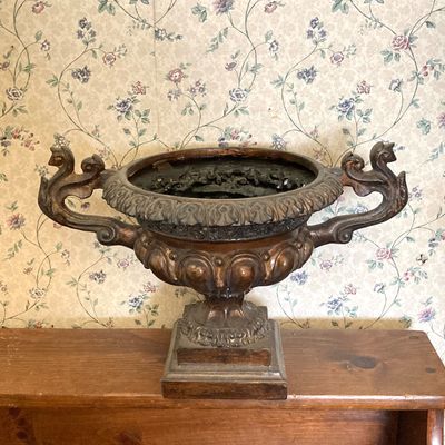 LOT 231: Home Decor - Decorative Wall Scones, Mirror, Urn Style Planter and More
