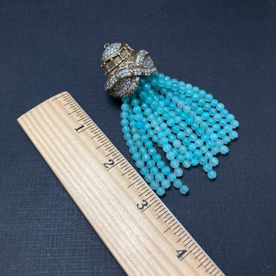 LOT 241: Vintage Pendant Collection - Beaded Tassel, Hearts, Faceted and More