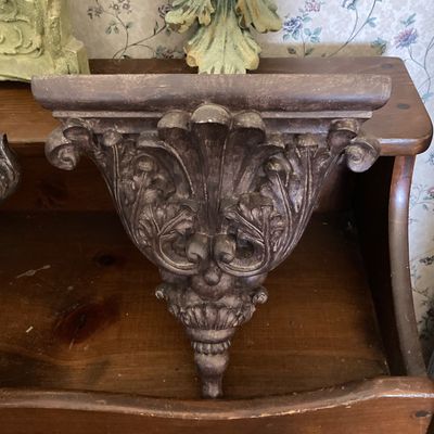 LOT 231: Home Decor - Decorative Wall Scones, Mirror, Urn Style Planter and More