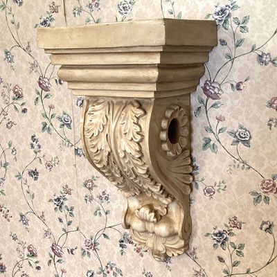 LOT 231: Home Decor - Decorative Wall Scones, Mirror, Urn Style Planter and More