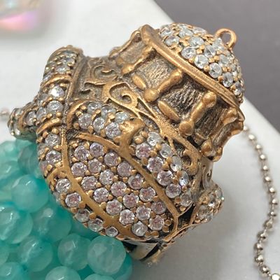 LOT 241: Vintage Pendant Collection - Beaded Tassel, Hearts, Faceted and More