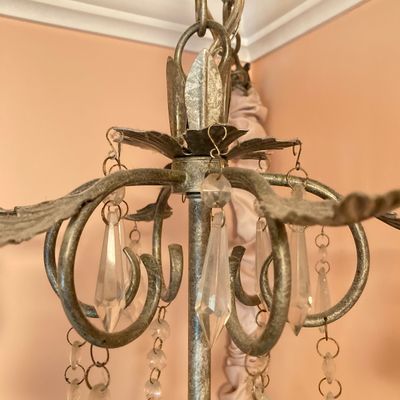 LOT 230: Vintage Hanging Electric Chandelier